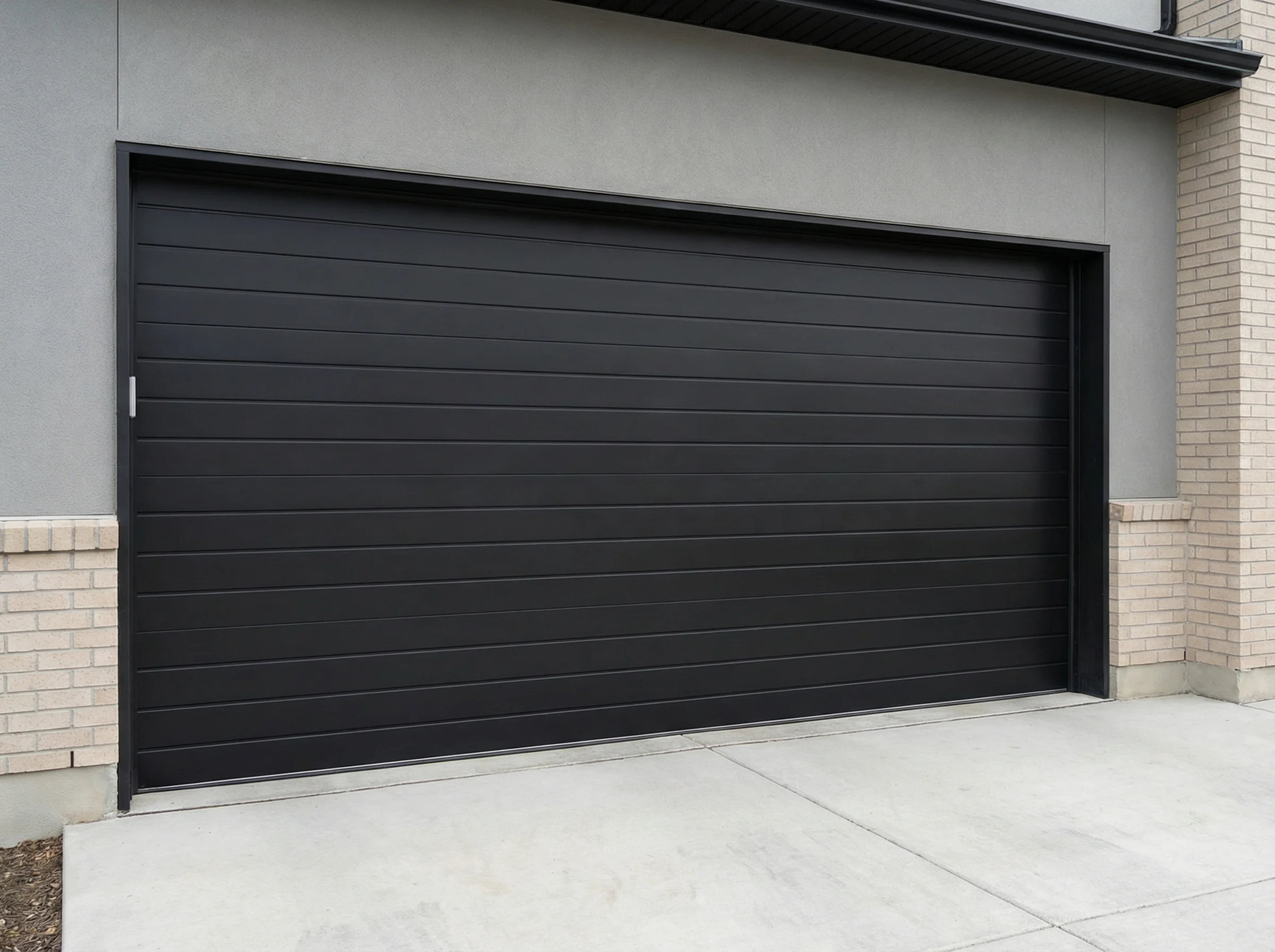 Modern Flush Garage Door supplied and installed by Royal Garage Doors