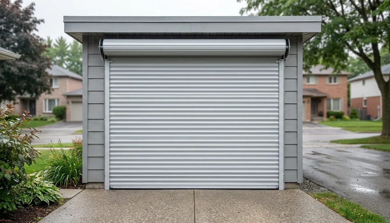 Roll-Up Garage Door supplied and installed by Royal Garage Doors