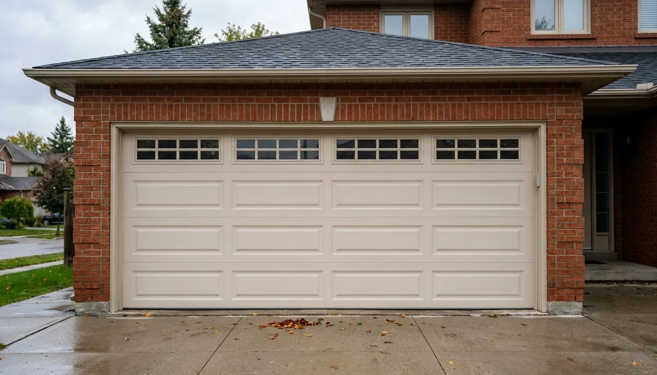 Sectional Garage Door supplied and installed by Royal Garage Doors