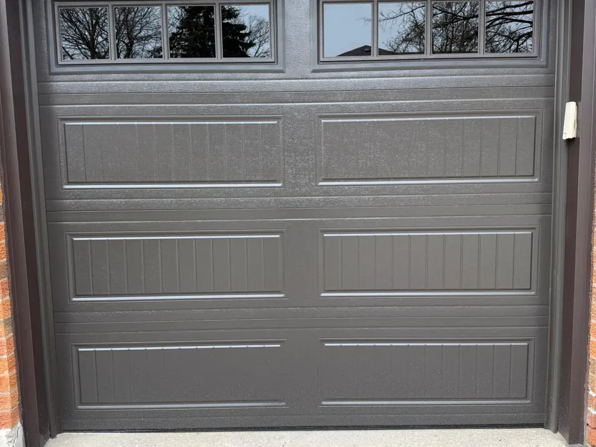 Brown carriage single garage door — Brampton