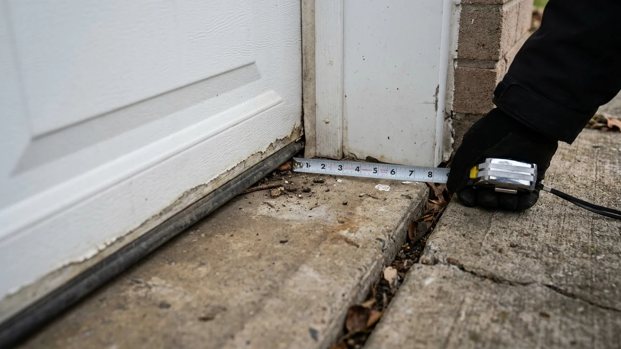 Why Your Garage Door Has a Gap at the Bottom Corner