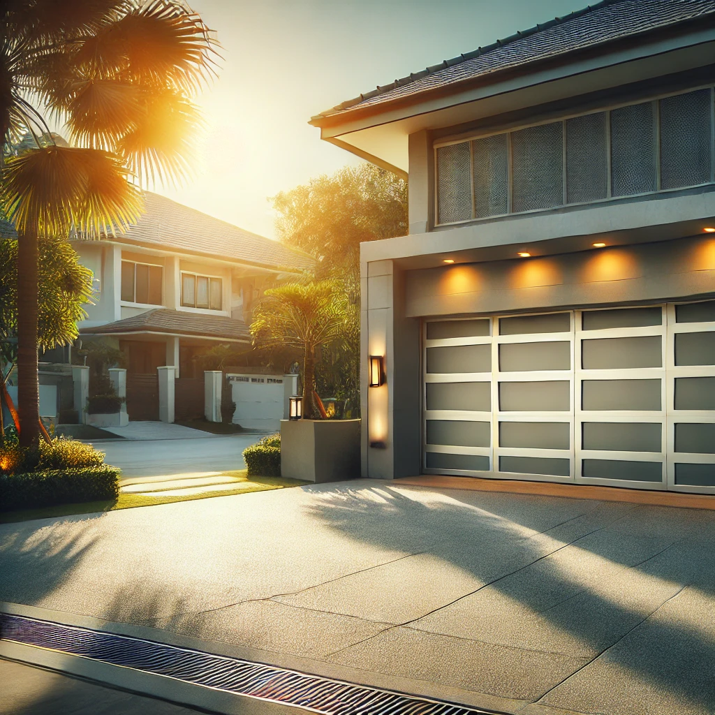 broken garage door